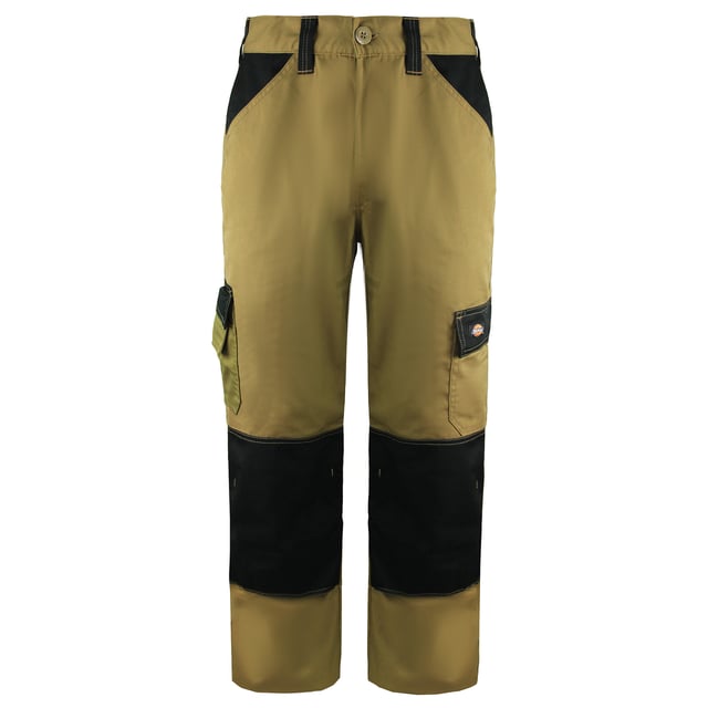 Nuestros pantalones cotidianos son un estilo central de ropa de trabajo Dickies, con múltiples bolsillos para esconder los elementos esenciales de la jornada laboral. Hecho de una cómoda mezcla de Policotton, estos pantalones cuentan con un botón fácil de fijar y bolsillos para insertar las rodillas.