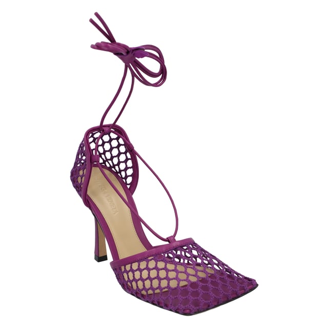 サンダル・ミュール Bottega Veneta Stretch Lace-Up Sandal Violet Bottega Veneta Stretch Lace-Up Sandal violet