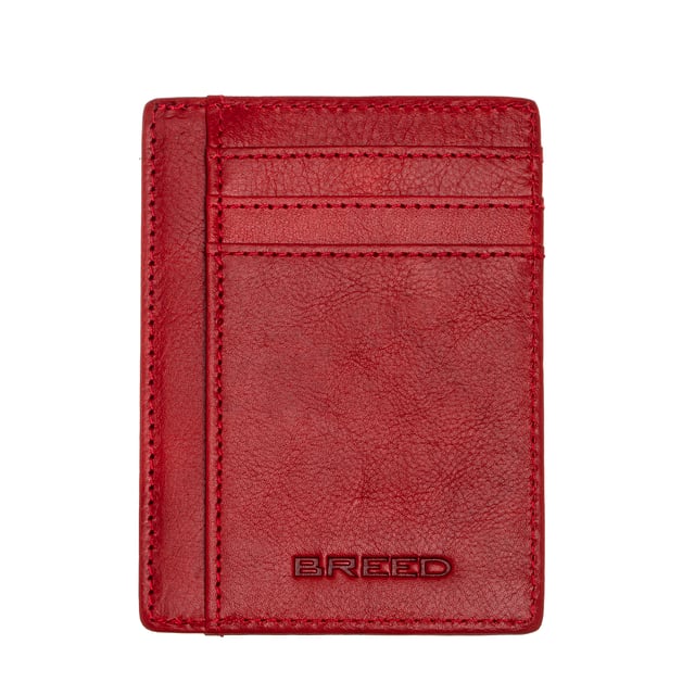Longitud: 109 mm; Ancho: 76 mm; Altura: 6 mm; Material: cuero genuino; Color rojo; Bolsillos: 3; Titulares de tarjetas: 4; Ventana de identificación: sí; Bloqueo RFID: Sí