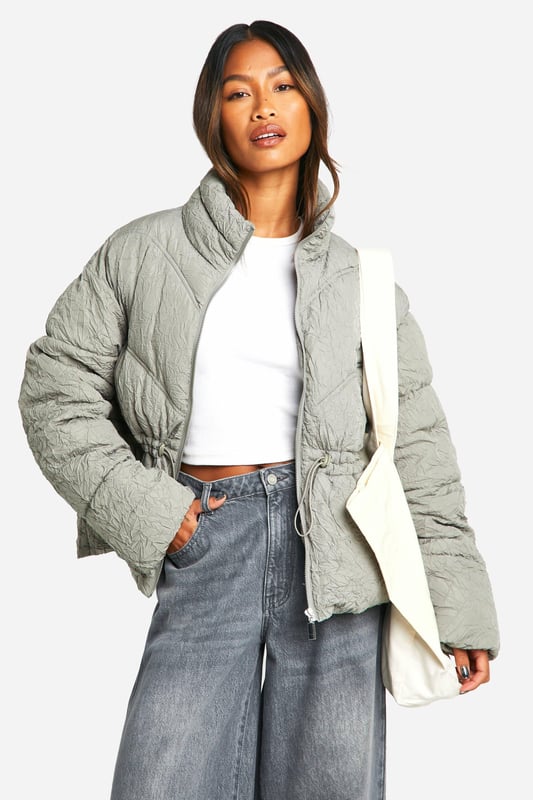 Feeling the chill? Featuring a padded design which is perfect for the colder months, a puffer jacket is the winter staple you need in your life. Warm yet lightweight, a padded jacket has a signature quilted design that's perfect for keeping cosy and insulated all winter. Pair with your fave split-hem jeans and box-fresh trainers and your go-to street style is sorted. If it's extra cold, layer over your fave loungewear set for all the cosy vibes.Style: Puffer JacketFabric: Polyester
