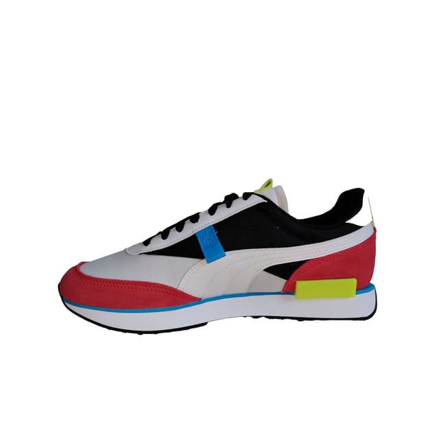 Mens red puma top trainers