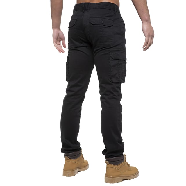 Slim Fit Pantalones Con Bolsillos Laterales Hombre Enzo Pantalones