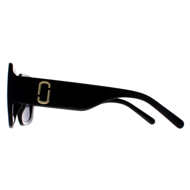 Marc Jacobs Square Womens Black Grey MARC 647/S  Sunglasses are a flawless fusion of timeless elegance and contemporary style. Crafted with meticulous attention to detail, these sunglasses feature a sleek and sophisticated design, boasting a classic square frame that exudes confidence and sophistication.