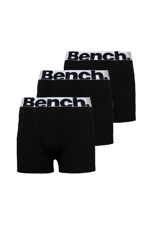 Update your wardrobe essentials with this 3-pack of 'Tom' boxers from Bench. These boxers feature the iconic Bench logo detail on the waist, an elasticated waistband and are made from Cotton Blend fabric for all-day comfortable wear. Available in other colours.