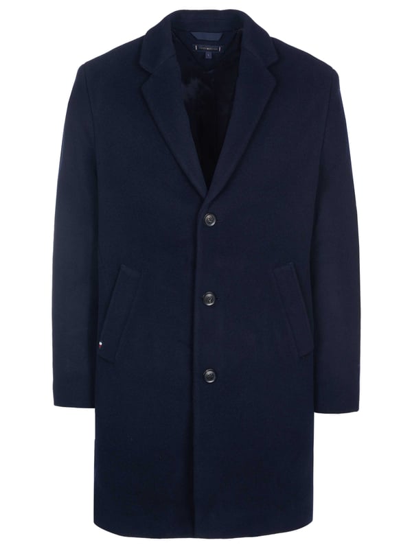 100% Baumwolle; Tommy Hilfiger Mantel;  Modell: MW0MW32963 DW5;  Hochwertig verarbeitet;  100% Baumwolle;  Reverskragen;  Knopfleiste mit drei Knöpfen;  Zwei seitliche Eingriffstaschen;  Zwei Innentaschen mit Knöpfen;  Gehschlitz;  Tommy Hilfiger Logodetails