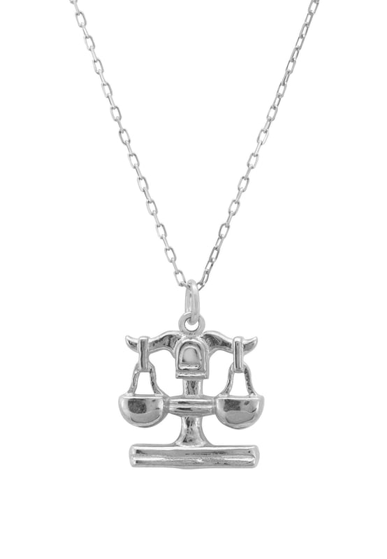 Introducing our stunning Zodiac Star Sign Necklace! This beautiful piece is made with 925 sterling silver, making it both fashionable and luxurious. The necklace's centrepiece is a beautiful, polished metallic motif of scales. It's perfect for anyone who follows the stars or their zodiac horoscope. Libras celebrate birthdays September 23 - October 22.Libra is the seventh astrological sign in the zodiac. From a metaphorical standpoint, the scales encapsulate how Libras tend to go through life. Libra represents " stopping, observing, contemplation''. The scales are suspended to indicate a lack of action, Libras tend to think (and think, and think) before they act.The necklace also comes with a 40-45cm chain, so it can be worn at a length to complement any neckline. It measures 1.5 x 1.5cm and weighing only 3.2grams, this necklace is not only beautiful but also lightweight and comfortable to wear.Show your zodiac pride with this stylish and unique piece of jewellery. The Zodiac Star Sign Necklace makes the perfect gift for someone who follows their horoscope, loves celestial-themed accessories, or wants to show their interest in the stars.Whether you're a total astrology geek or just have a passing interest in the stars, this necklace is a must-have!