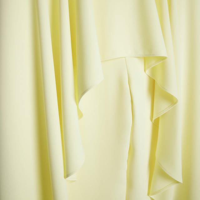 River Island Womens Jumpsuit Yellow Frill Waterfall