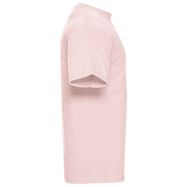 100% Ringspun Cotton. Design: Plain, Tubular. Neckline: Knitted, Ribbed Collar. Sleeve-Type: Short-Sleeved. Hem: Twin Needle Stitch. 180gsm.