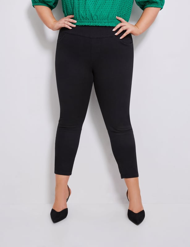 Black jegging work pants sale