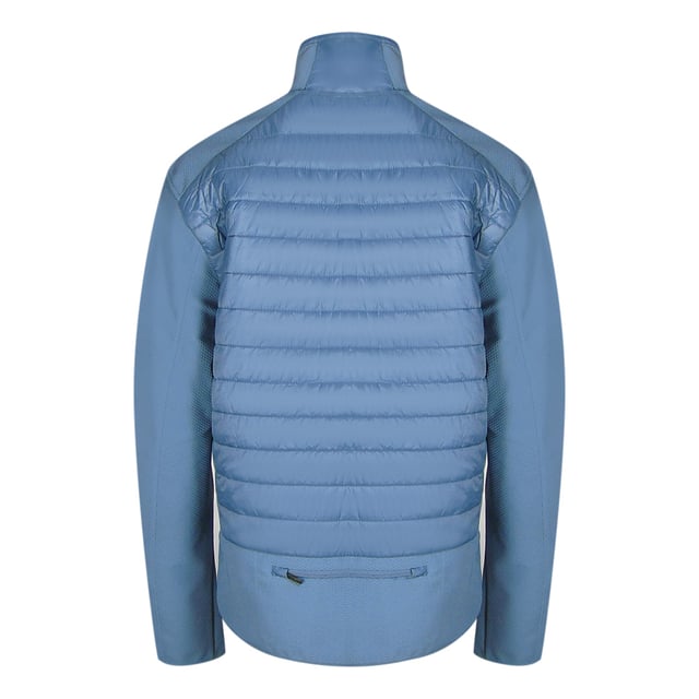 Chaqueta Parajumpers Blue Stone, tres bolsillos delanteros con cremallera, parche PJS en la manga izquierda, chaqueta 100% poliamida, cintura y mangas elásticas