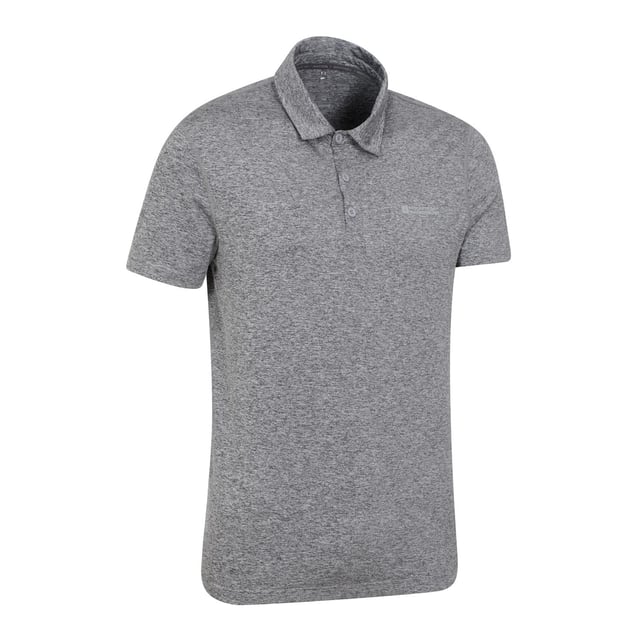 92% Polyester, 8% Elastaan. Ontwerp: Logo. Mouwtype: Korte mouwen. Halsuitsnijding: Omgeslagen kraag. Stof Technologie: Ademend, IsoCool, Lichtgewicht, Vochtafvoerend, Sneldrogend. 3 knopenlijst. Zonneschatting: UPF 50+.