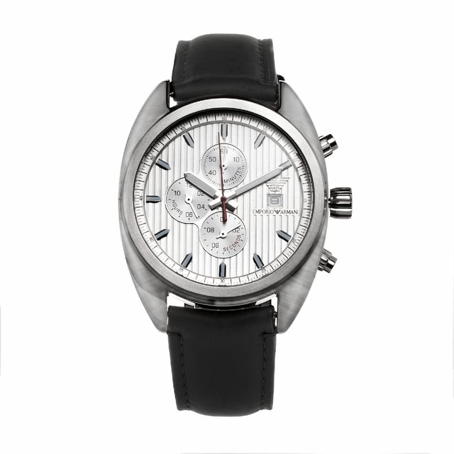 Emporio Armani AR5911 - Herrenuhr Quarz aus Edelstahl• Material: Edelstahl• Glas: Mineral• Armband: Versilbert• Farbe: Silber• Wasserbeständigkeit: 50 m (5 ATM)• Gehäusegröße: 42 mm