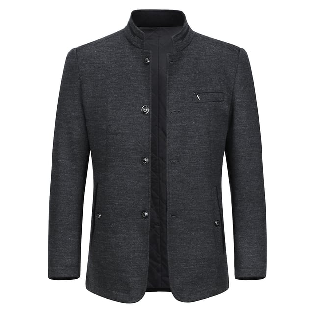 Stehkragen Kurzer Wollmantel Herren Jack Jones Premium Mantel Aus