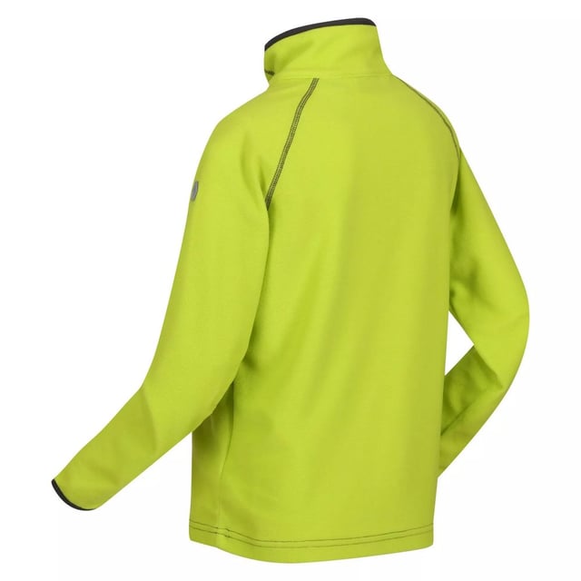 Regatta Childrens/Kids Loco Fleece (Bright Kiwi/Citronella) 100% Polyester. Microfleece mit Ministreifen und Reißverschluss am Hals. 140gsm. Dehnbare Bündchen an Ärmeln und Kragen. Maschinenwaschbar.