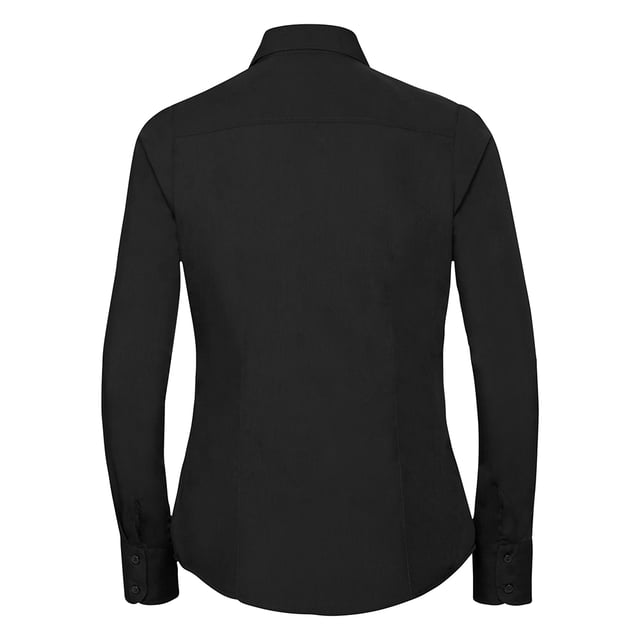 One of the great classic shirt fabrics, combining elegance with durability and wearer comfort. Smart and stylish fitted shirt design in a fine poplin fabric. Concealed placket. Stylish yoke design. Darts on bust front hem and back panel for fitted shape. Decorative top stitch on darts. Modern rounded 2 button cuffs. Rounded hem. The elegant lightweight fabric is especially suited for finer embroideries. Also available in mens sizes, code 924M. Weight: 110- 115g/m². Fabric: 65% Polyester, 35% Cotton. XS (30-32: To Fit (ins), 8: Dress Size). S (32-34: To Fit (ins), 10: Dress Size). M (34-36: To Fit (ins), 12: Dress Size). L (36-38: To Fit (ins), 14: Dress Size). XL (38-41: To Fit (ins), 16: Dress Size). 2XL (41-44: To Fit (ins), 18: Dress Size). 3XL (44-47: To Fit (ins), 20: Dress Size). 4XL (47-51: To Fit (ins), 22: Dress Size). RUSSELL COLLECTION - a variety of Mens and Womens corporatewear in a wide range of styles, colours and sizes.