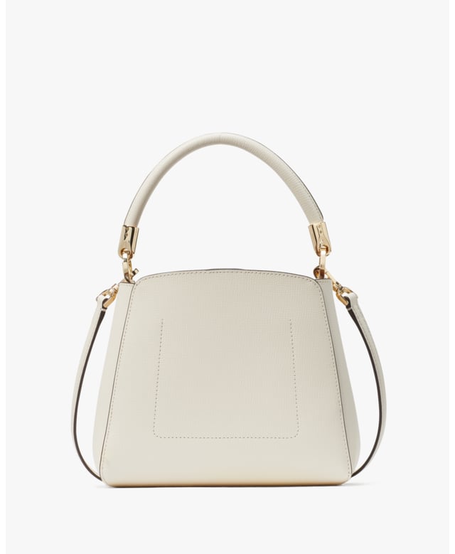 Phoebe Refined Grain Leather Top Handle Satchel, Back Slip Pocket,  Length: 11.50 Cm,  Width: 17.00 Cm,  Height: 20.50 Cm