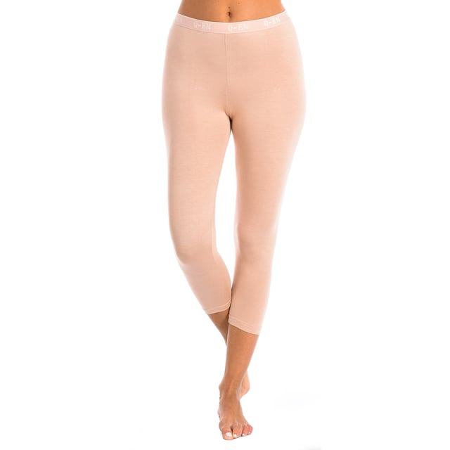 Q-EN Low Rise Leggings.
 Ränder an den Konturen.
 Elastischer und atmungsaktiver Stoff.
 Nähte in Ton gesehen.
 Zusammensetzung: 95% Bambus, 5% Elastan
 Pflege:
Waschen bei max. 30º Temperatur.
 - Kein Bleichmittel verwenden.
 - Keinen Trockner verwenden.
 - Nicht bügeln.
 - Nicht chemisch reinigen.