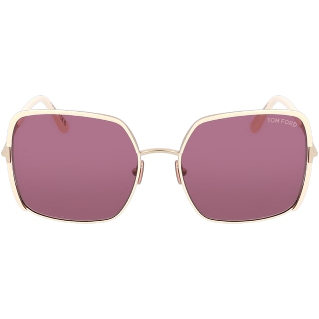 Tom Ford FT1006 32Y Raphaela Gold Sunglasses. A touch of fun for your summer days, but nothing too out of the ordinary for a Tom Ford collectible. Tom Ford Gold Sunglass perfect for the summer. Tom Ford Gold FT1006 32Y  Sunglasses, Lens Width = 60mm, Nose Bridge Width = 18mm, Arm Length = 135mm, Made in Italy. Sunglasses, Sunglasses Case, Cleaning Cloth and Care Instructions all Included, 100% Protection Against UVA & UVB Sunlight and Conform to British Standard EN 1836:2005. Tom Ford Gold Sunglasses. FT1006 32Y Raphaela