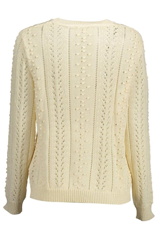 Witte polyester jeans en broek  
Hemd met lange mouwen  
Rondhals ontwerp  
Borduurwerk en logodetails  
Ontworpen voor vrouwen  
Materiaal: 28% Polyester 72% Acrylaat