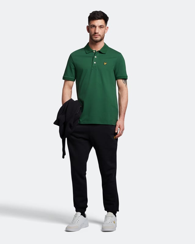 Lyle & Scott Plain Polo Shirt in Green