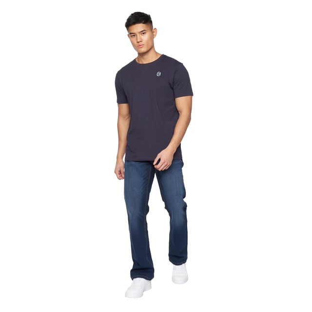 98% Cotton, 2% Elastane. Design: Plain. Pockets: 2 Side Pockets, 2 Back Pockets, 1 Coin Pocket. Fastening: Button, Zip Fly. Fabric Technology: Durable. Belt Loops, Branded Buttons, Branded Patch, Riveted. Fit: Bootcut.