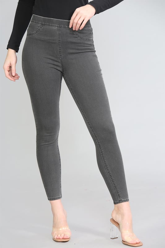 Marks and Spencer Womens High Waisted Jeggings Grey