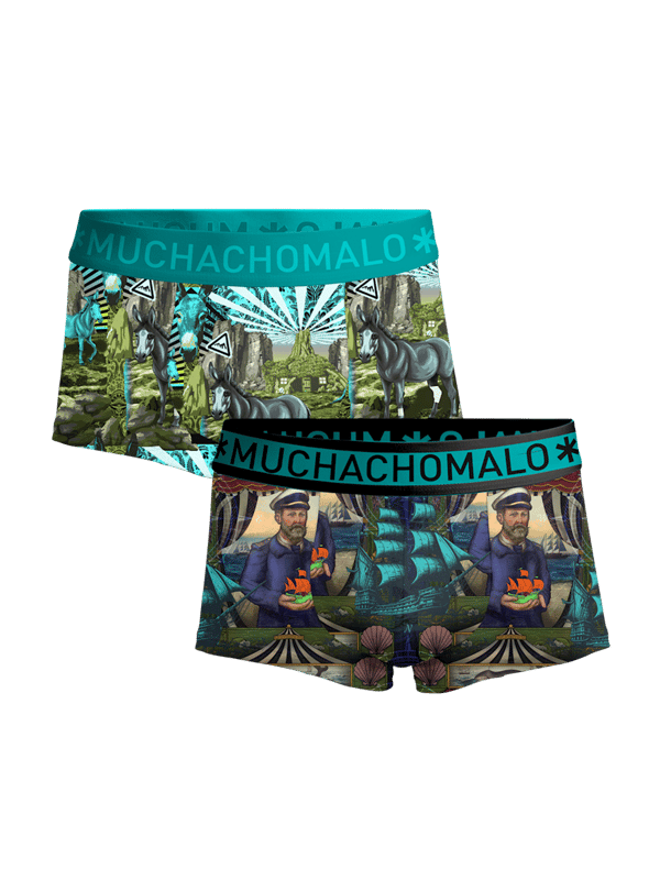 Die Boxershorts/Unterhosen von Muchachomalo sitzen wie angegossen und sind aus hochwertiger Baumwolle gefertigt. Ein weicher, elastischer Bund mit Logo aus Mikrofaserstoff sorgt für zusätzlichen Komfort.  Spezifikationen • 2 Stück • Normale Passform • Flache Nähte für zusätzlichen Komfort • Weicher Bund mit Muchachomalo-Logo  Wartung • Bei 30 Grad waschen • Nicht im Trockner trocknen • Bei mittlerer Hitze bügeln (2 Punkte)  Warum Muchachomalo? Muchachomalo arbeitet nur mit Fabriken zusammen, die BSCI- und OEKO-TEX-zertifiziert sind. Ziel dieser Fabriken ist es, die Arbeitsbedingungen kontinuierlich zu verbessern. Sie kämpfen für das Recht, eine Gewerkschaft zu gründen, für sichere Arbeitsbedingungen und sind gegen Zwangs- und Kinderarbeit. Sie ermöglichen es Verbrauchern und Unternehmen außerdem, verantwortungsvolle Entscheidungen zu treffen, die unseren Planeten für zukünftige Generationen schützen.