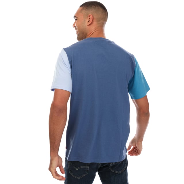 Levis color store block tee