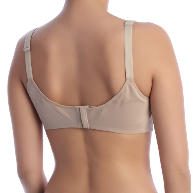 This MAITE bra from Selene is specially designed for women who are looking for comfort, support and style in one garment. Its classic design with a focus on functionality makes it an ideal choice for everyday use, offering the perfect fit for plus sizes.

 Details:

 - Full coverage cups.
 - Structured side reinforcements.
 - Adjustable and wide straps.
 - Soft and breathable fabric.
 - Decorative bow and mesh finishes.
 - Especially for large sizes.

 Perfect for women who value comfort and support in their underwear, this non-wired bra combines functionality and design to accommodate the specific needs of plus sizes.
 Composition: 57% Polyamide, 34% Elastane, 9% Polyester
 Care:
Machine wash up to 30ºC.
 Do not use bleach.
 Use mild detergents.
 Do not tumble dry.