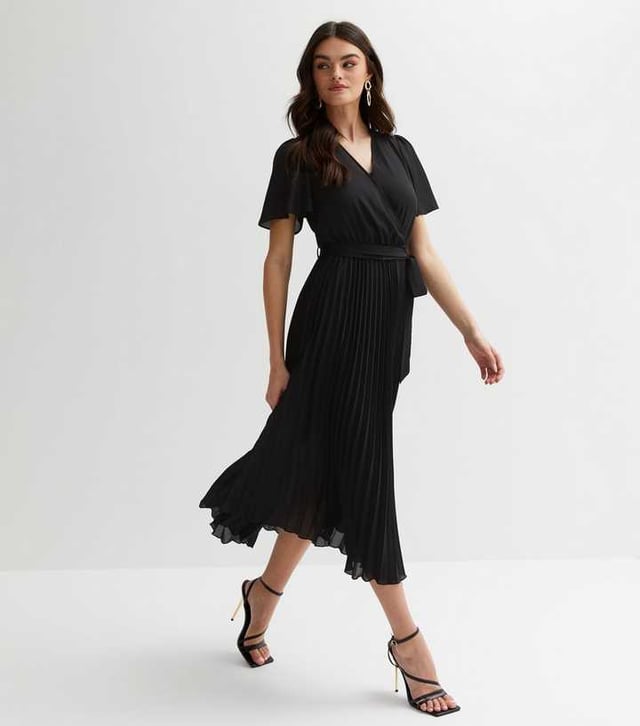 Casual midi wrap dress sale