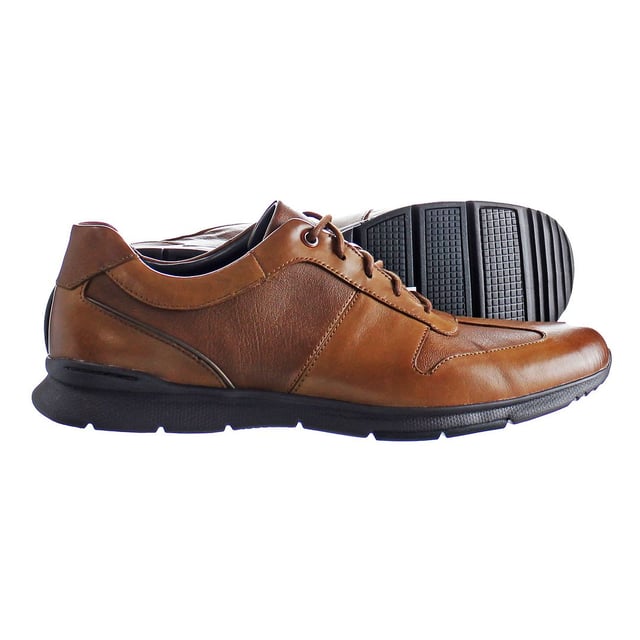 Clarks Un Tynamo Tie Lace-Up Brown Synthetic Mens Entrenadores 261483777777