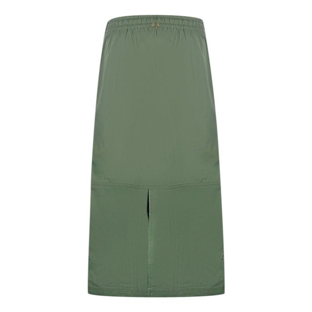Parajumpers groene rok, parajumpers groene broek, 65% polyester, 35% katoen, merklogo op de linker tailleband, knoopsluiting, groene rok