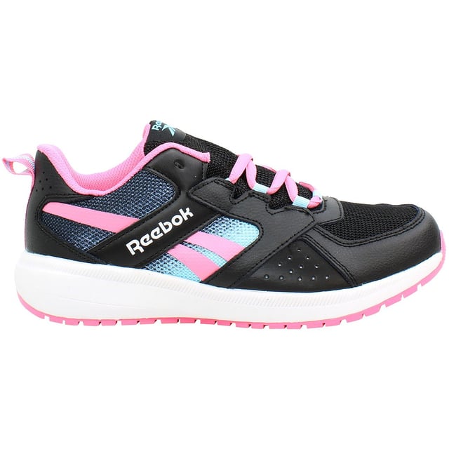Brand new product in manufactured polybags 

Reebok Road Supreme Kids Black Trainers, designed to provide young athletes with the perfect blend of style, comfort, and performance. Crafted with the active lifestyle of children in mind, these trainers boast a sleek black design that effortlessly complements any outfit, whether it's for sports or casual wear. Here are some key features that make these trainers stand out:

 Durable Construction:  Built to withstand the rigors of active play, these trainers feature a durable construction that can endure the demands of daily wear and tear.

 Lightweight Design:  The lightweight design ensures that kids can move freely and comfortably without feeling weighed down, allowing for maximum agility and mobility during any activity.

 Cushioned Comfort:  Equipped with plush cushioning throughout the footbed and midsole, these trainers offer exceptional comfort and support with every step, reducing fatigue during extended wear.

 Secure Fit:  With a lace-up closure system, these trainers offer a secure and customizable fit, allowing kids to adjust the tightness to their preference for enhanced stability and support.