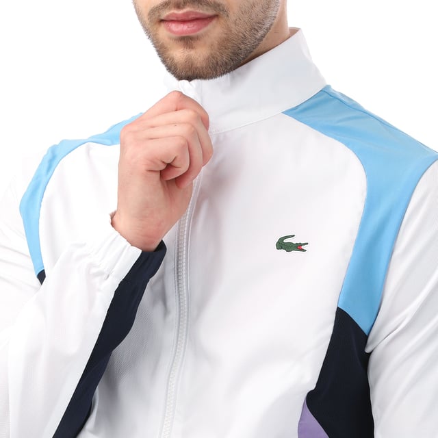 Mens white 2025 tracksuit top