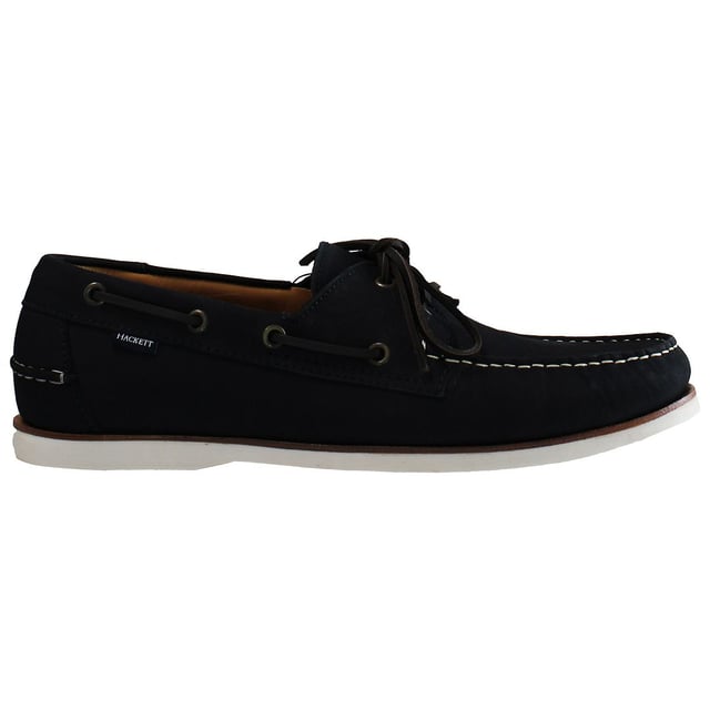 Hackett Aldeney Slip-On Blue Nubuck Leather Mens Shoes HMS20788_595