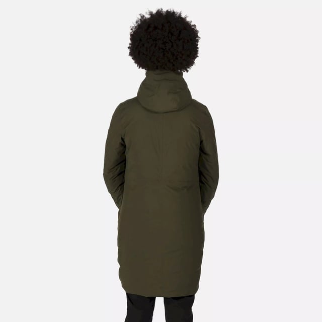 Material: 100% Polyester. Filling: Feather-Free. Lining: Polyamide, Quilted. Fabric: Stretch. Design: Logo, Plain. Fabric Technology: Breathable, DWR Finish, Heavyweight, High Warmth, Isotex 8000, Waterproof, Windproof. Insulated, Taped Seams. Neckline: Hooded, Zip Neck. Cuff: Inner Ribbed. Sleeve-Type: Long-Sleeved. Hood Features: Concealed Toggle Adjuster, Grown On Hood. Length: Hip Length. Pockets: 2 Patch Pockets. Fastening: Full Zip, Stud. 8000g/m¬≤/24hrs. Sustainability: 0% Animal Ingredients, Cruelty Free, Made from Recycled Materials. Waistline: Adjustable, Drawcord.