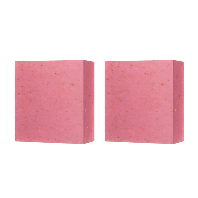 Anti-ageing facial cleansing bar enriched with rose centifolia flower powder for a natural and organic skincare experience. This formula gently cleanses and hydrates the skin, leaving it smooth, radiant, and healthy. Free of harsh chemicals, it promotes a calm and glowing complexion.