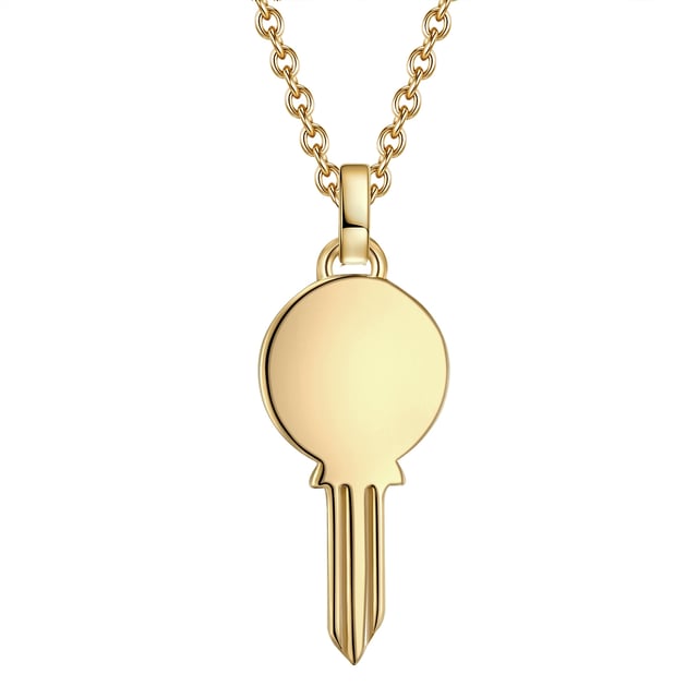 Are you looking for the key to the heart of your loved ones? With this chain of the label Glemstücke Munich you will definitely find it! Minimalistically but lovingly developed with the small key riper, a chain with a special message is created - and an enchanting accessory that can be carried to many looks and also sets accents in layering with other chains. The trailer dangles on a delicate anchor chain - both made of high -quality sterling silver and refined with yellow gold. Thanks to an extension piece with a spring ring closure, the chain can be adjusted quickly and easily in length.