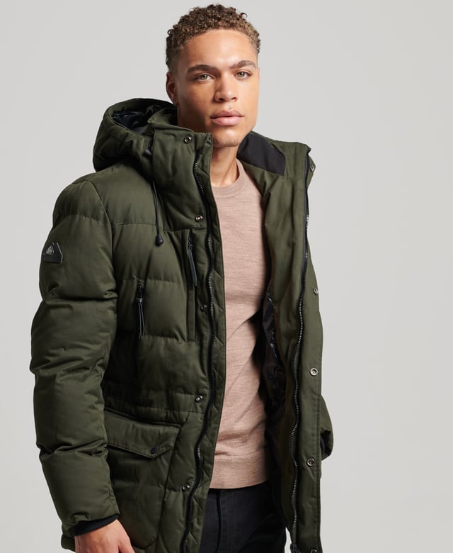 Superdry expedition sale parka navy