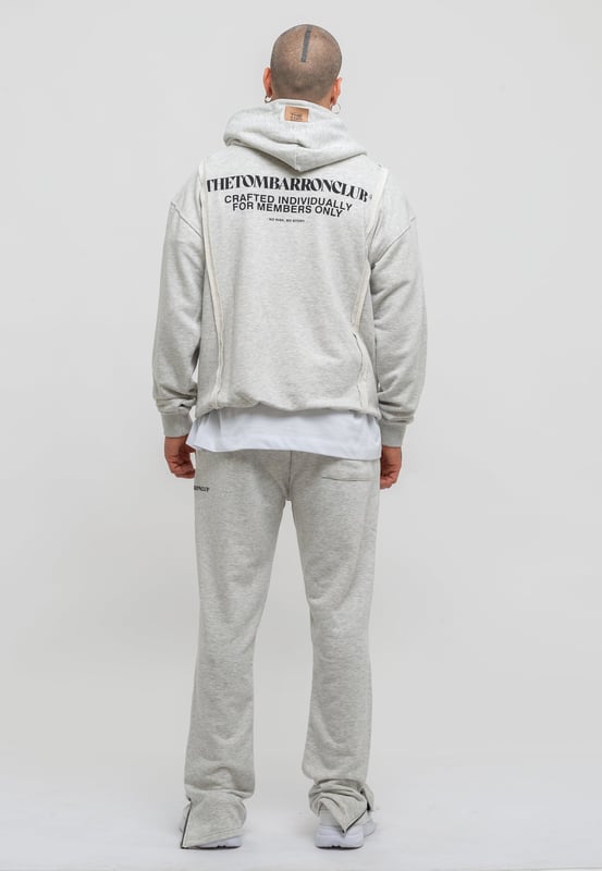 Tom Barron Heren trainingspak met kwart rits, oversize