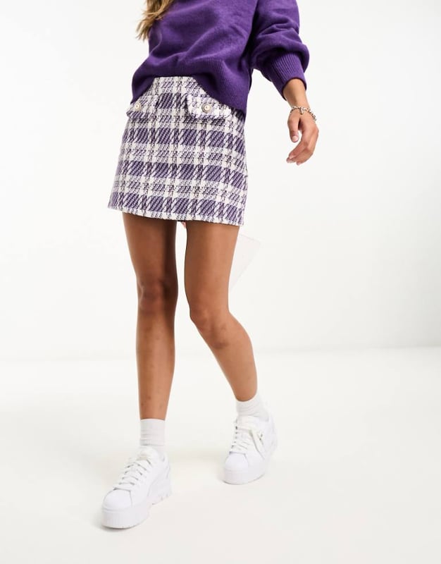 Check bodycon skirt online
