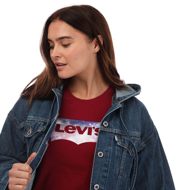 Women s Levis Silver Tab Hooded Trucker Jacket in Denim