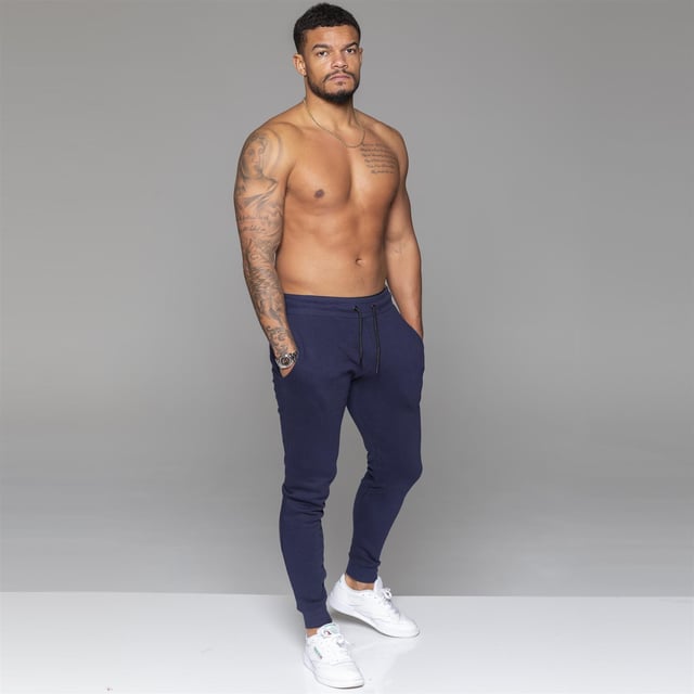 Navy slim leg joggers sale