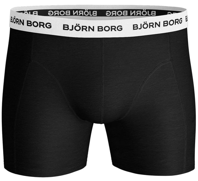 Retrobroek in praktische verpakking van 5 stuks, nauwsluitend, met stretch en tailleband met logo.