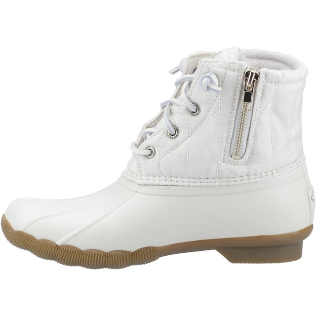Keep your feet dry and your conscious clear with the Saltwater SeaCycled Duck Boot. Sustainably sourced SeaCycled tough weave upper with a protective rubber shell construction is no match for wet weather.