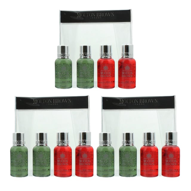 Molton Brown 2 x Hand Wash 30ml & 2 x Body Wash 30ml Gift Set x 3