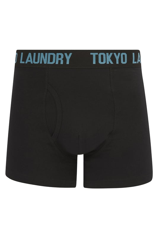Indulge in everyday comfort with this 6-pack of boxers from Tokyo Laundry. Made from cotton-rich and stretch fabric, these boxers offer a soft and breathable feel. The plush woven waistband provides a secure fit, while the colours and slogan waistband adds a dash of style to your everyday essentials. Upgrade your underwear collection now!