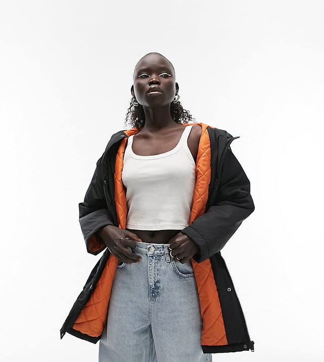 Topshop hotsell parka jacket