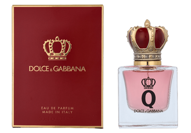 Q by Dolce & Gabbana is an Aromatic Fruity fragrance for women, which was created by Daphne Bugey and launched in 2023 by Dolce & Gabbana. The fragrance contains top notes of Sicilian Lemon, Blood Orange and Jasmine; with middle notes of Cherry and Heliotrope; and base notes of Musk and Cedar.