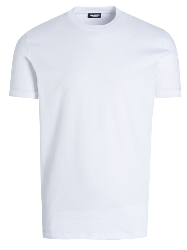 100% algodón; Camiseta/ropa interior Dsquared2;  Modelo: D9X3C2400 999;  Algodón suave;  Cuello redondo, manga corta;  Paquete de 3: 1x blanco 1x gris 1x negro;  Detalles del logotipo de Dsquared2